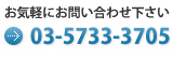 お気軽にお問い合わせ下さい TEL: 03-5733-3705